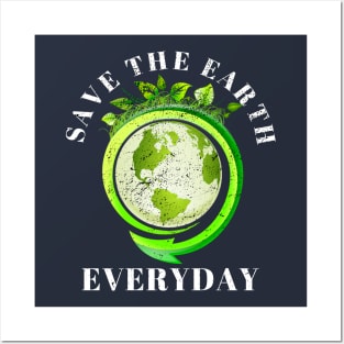 Save The Earth Everyday Ecology Environment Plant Lover Posters and Art